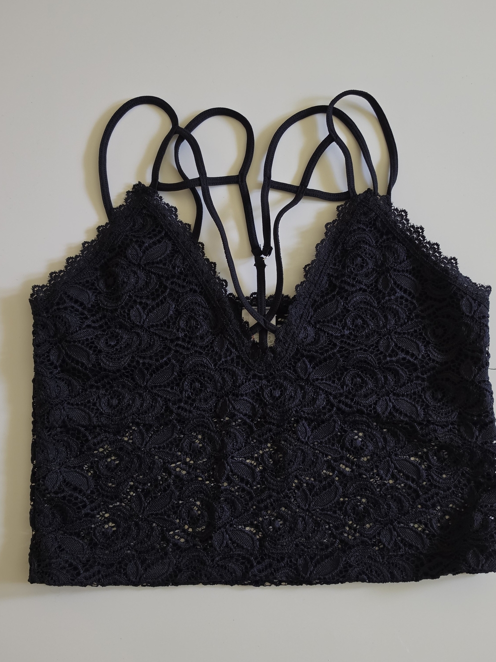 Lace Strappy Bralette Crop Top